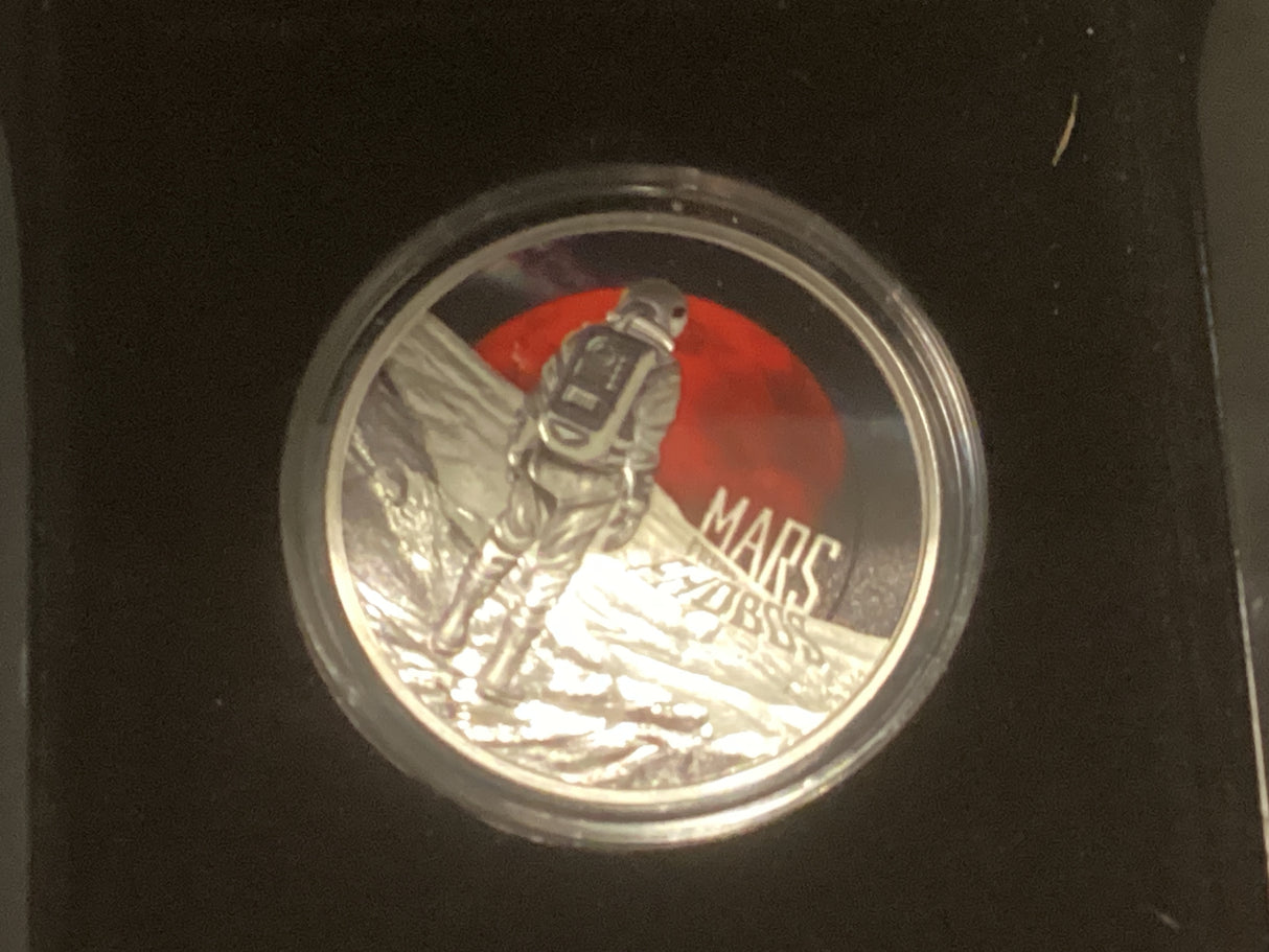 2024 $1 1oz Silver Proof Coin. Mars from Phobos.