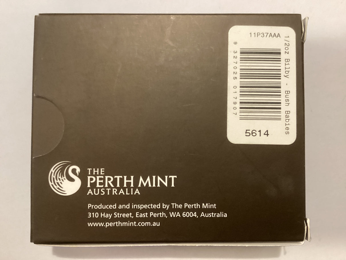 2011 50c 1oz Silver Coin. Australian Bush Babies. Bilby.