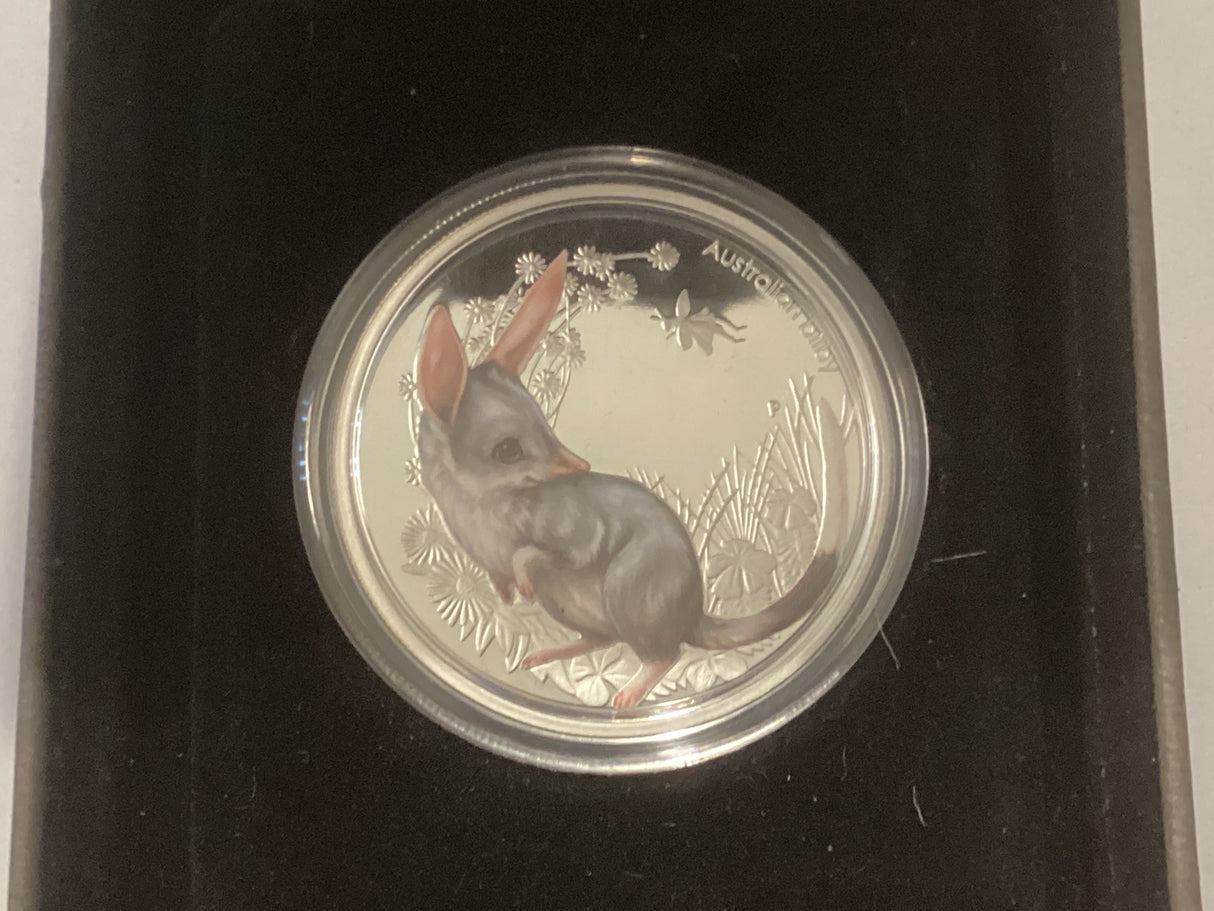 2011 50c 1oz Silver Coin. Australian Bush Babies. Bilby.
