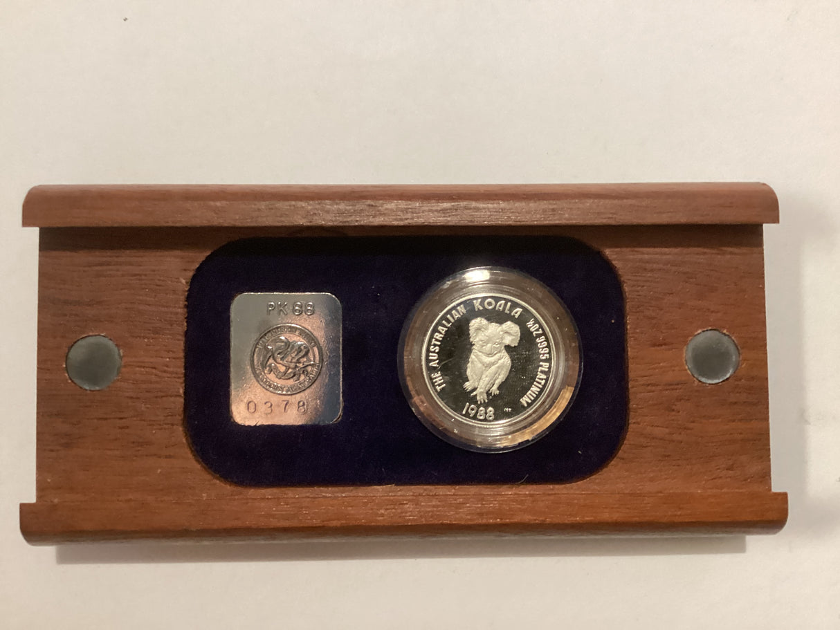 1988 $50 First Proof Issue. 1/2oz Platinum. Australian Koala.