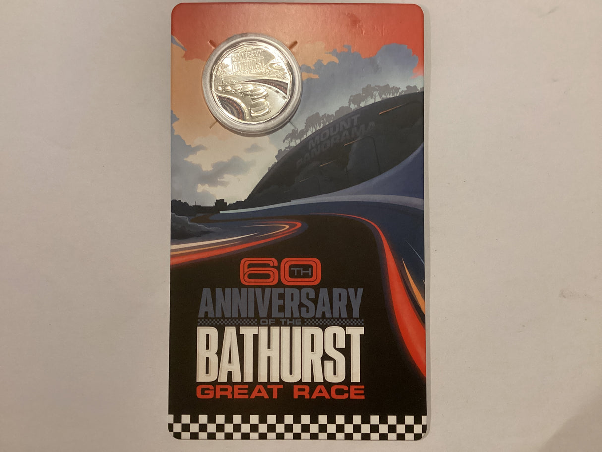 2023 50c Carded Coin. 60th Anniversary of the Bathurst Great Race