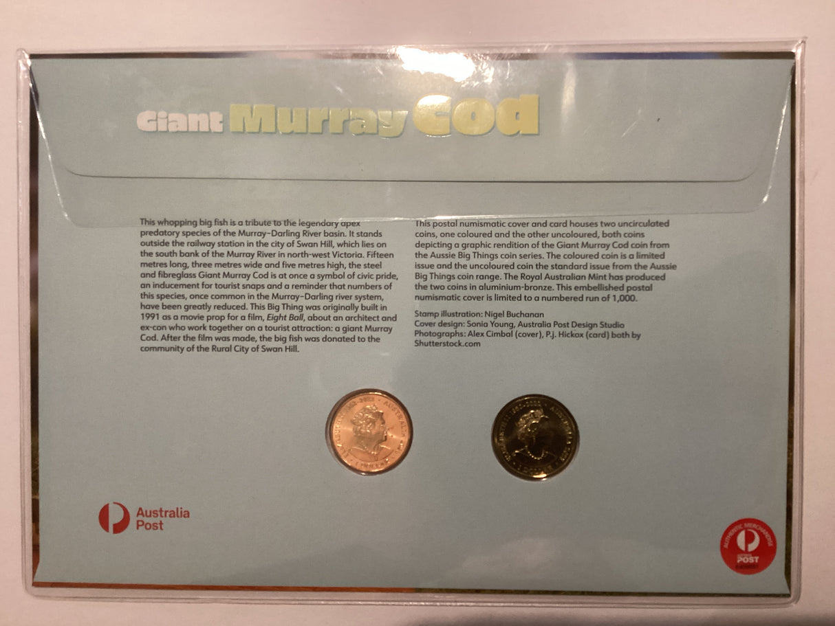2023 Dual PNC. Giant Murray Cod. Impressions. 1000 Issued