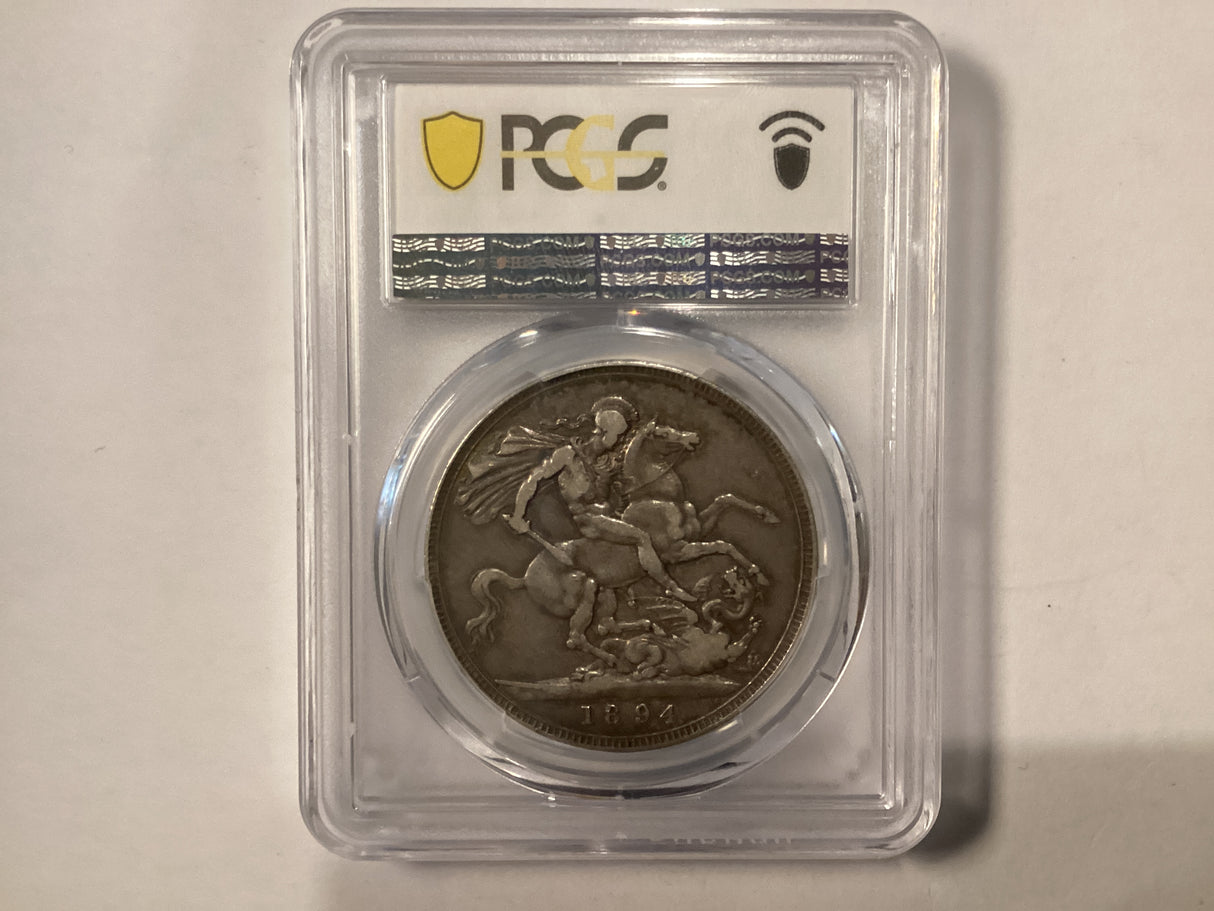 1894 Great Britain Crown. LVII edge. VF30.