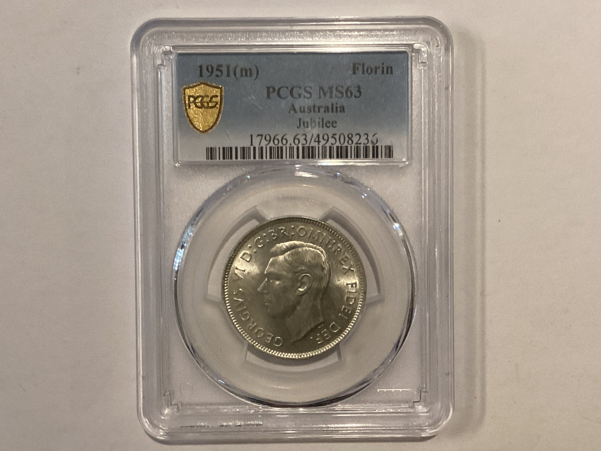 1951(m) Australian Jubilee Florin. MS63