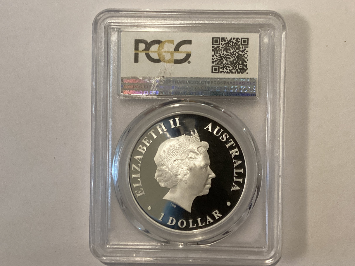 2013-P $1 1oz Silver. Aurora Australis. PR69DCAM