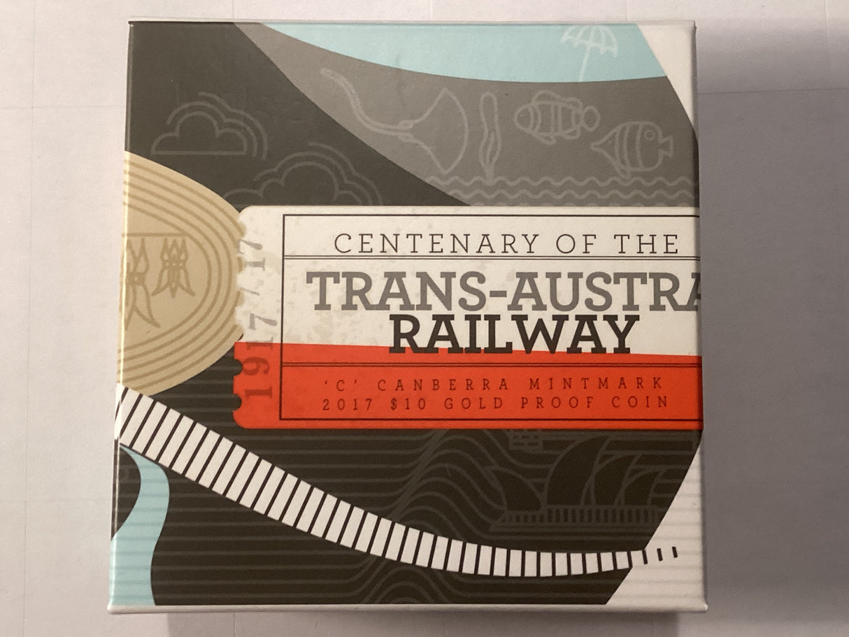 2017 $10 1/10oz Gold Proof Coin – Centenary of the Trans-Australian Railway