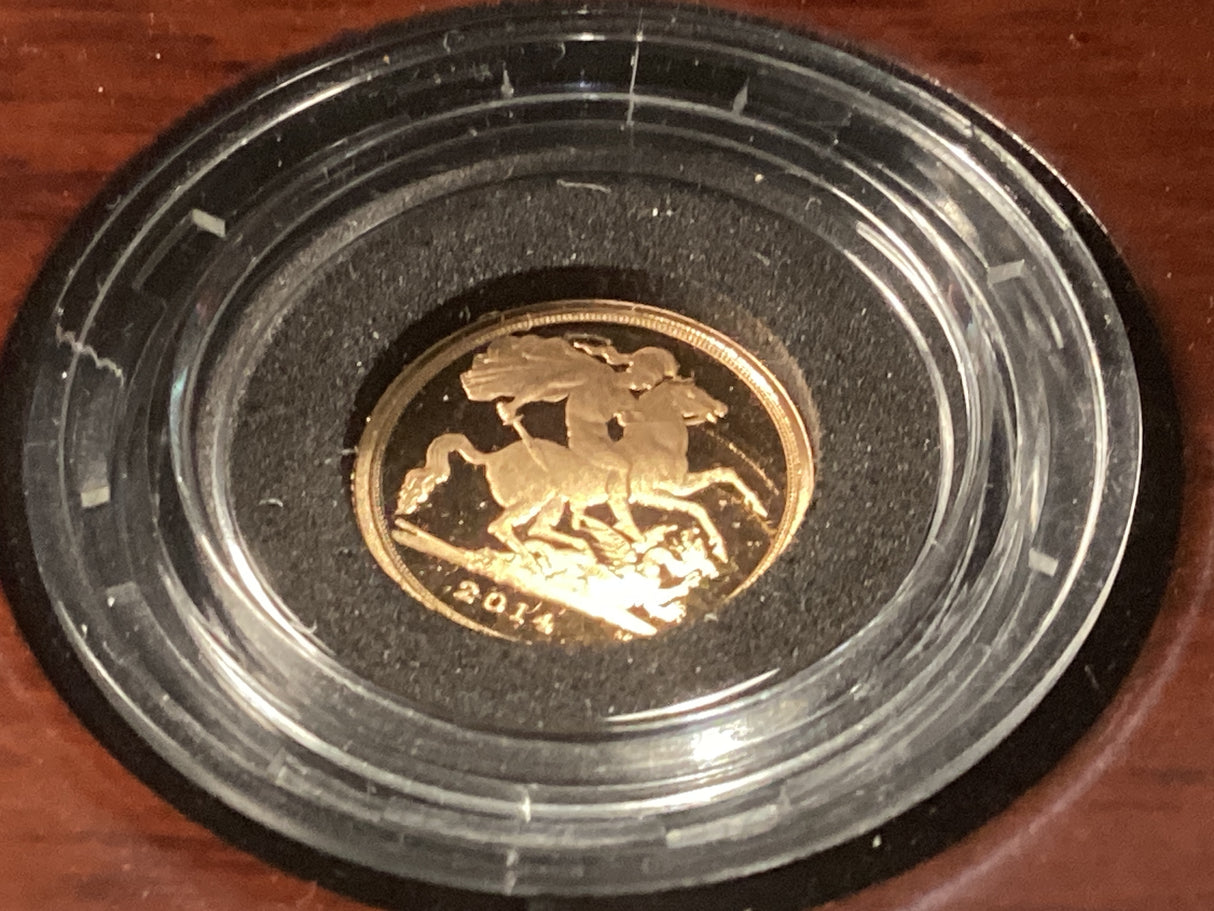 2014 1/4 Proof Sovereign. Royal Mint.