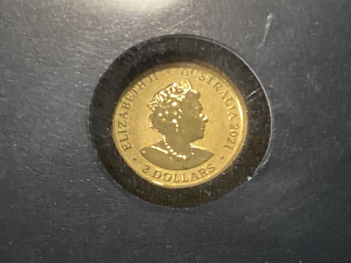 2021 $2 0.5 Gram Gold Mini Money Koala Uncirculated Coin