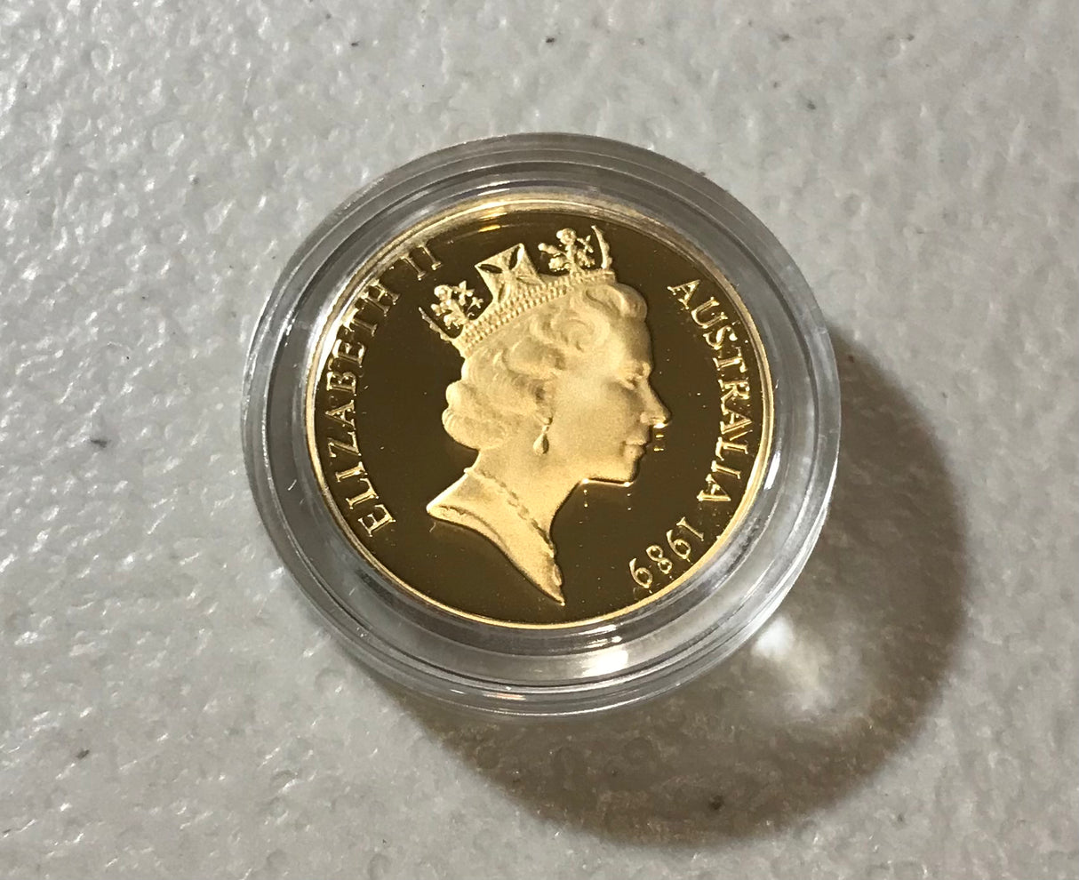 1989 $200 Frilled Neck Lizard Gold Proof Coin