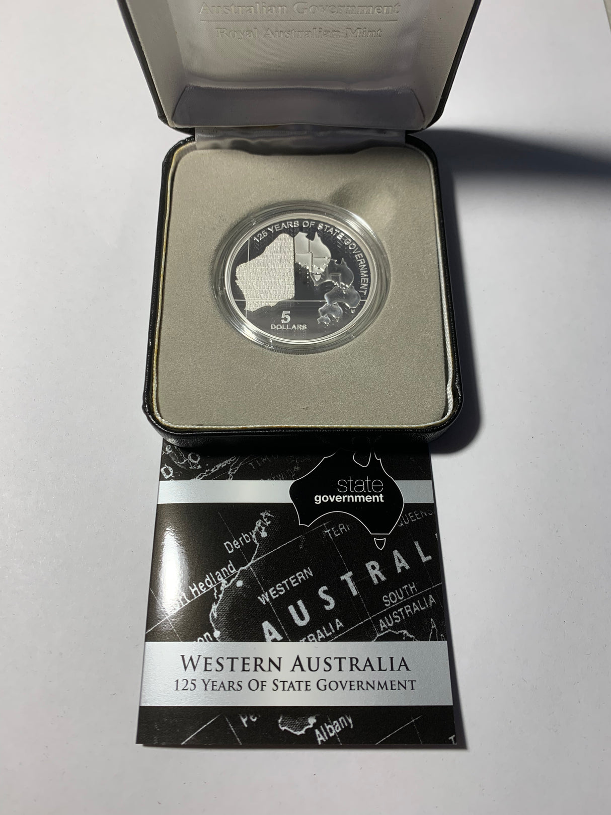 2015 $5 State Series Silver Proof Coin. Western Australia.