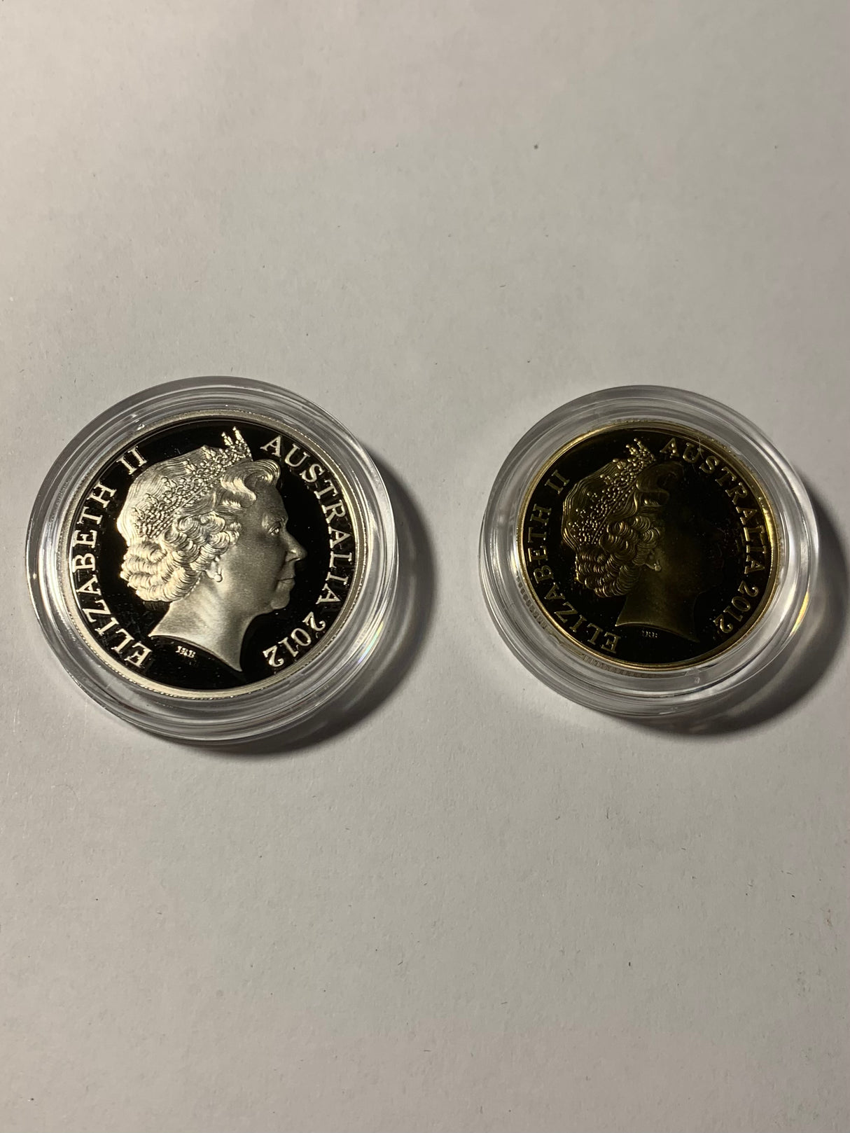 2012 Australian Wheat Fields of Gold. Two Coin Proof Set.