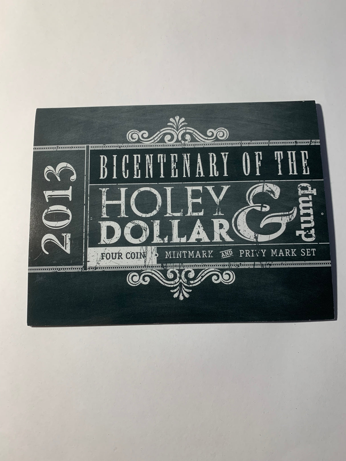 2013 $1 Four Coin Mintmark and Privy Mark Set. Bicentenary of the Holey Dollar & Dump.