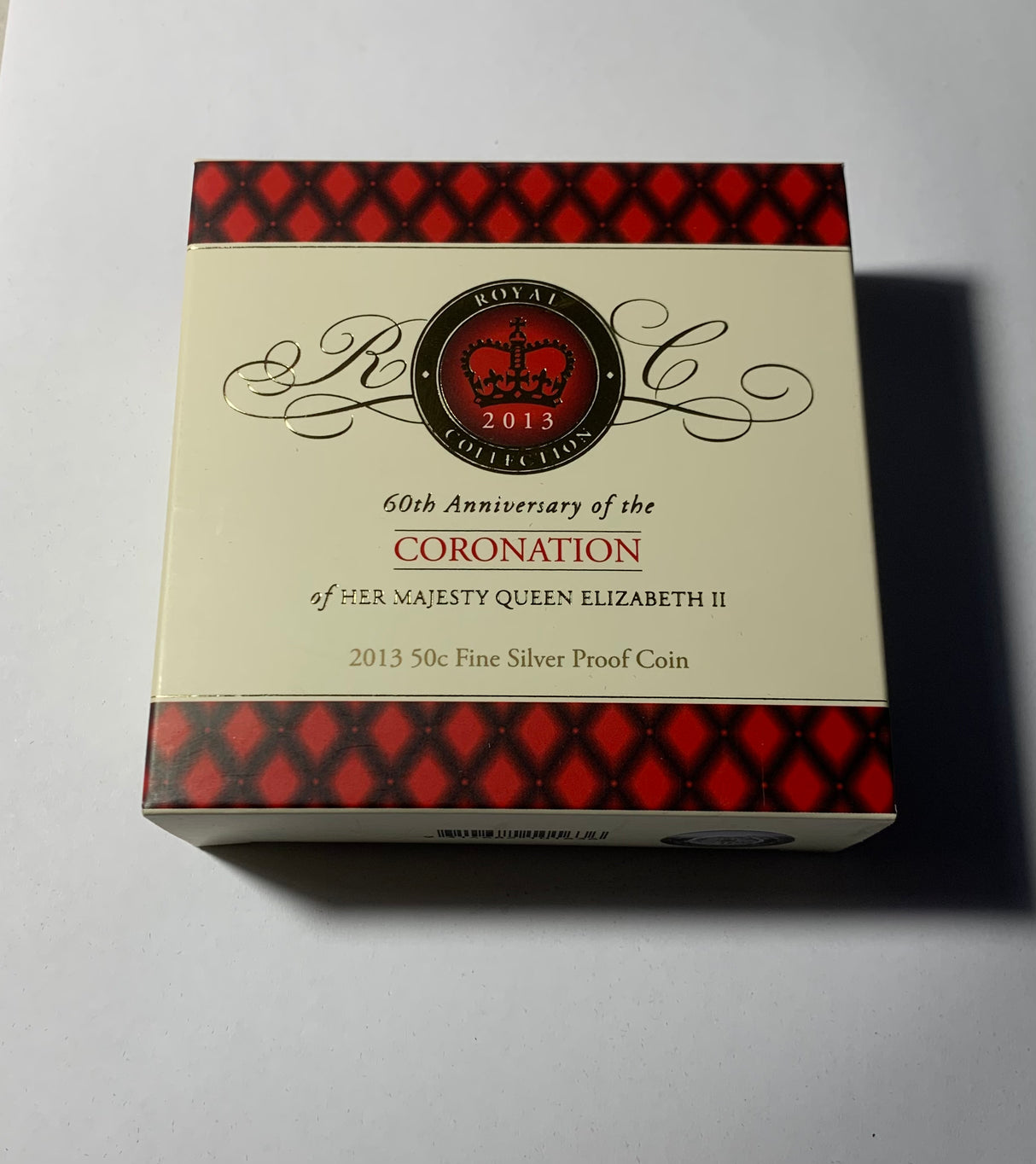 2013 50c Royal Collection. 60th Anniversary of the Coronation of Queen Elizabeth II. Silver Proof Coin.
