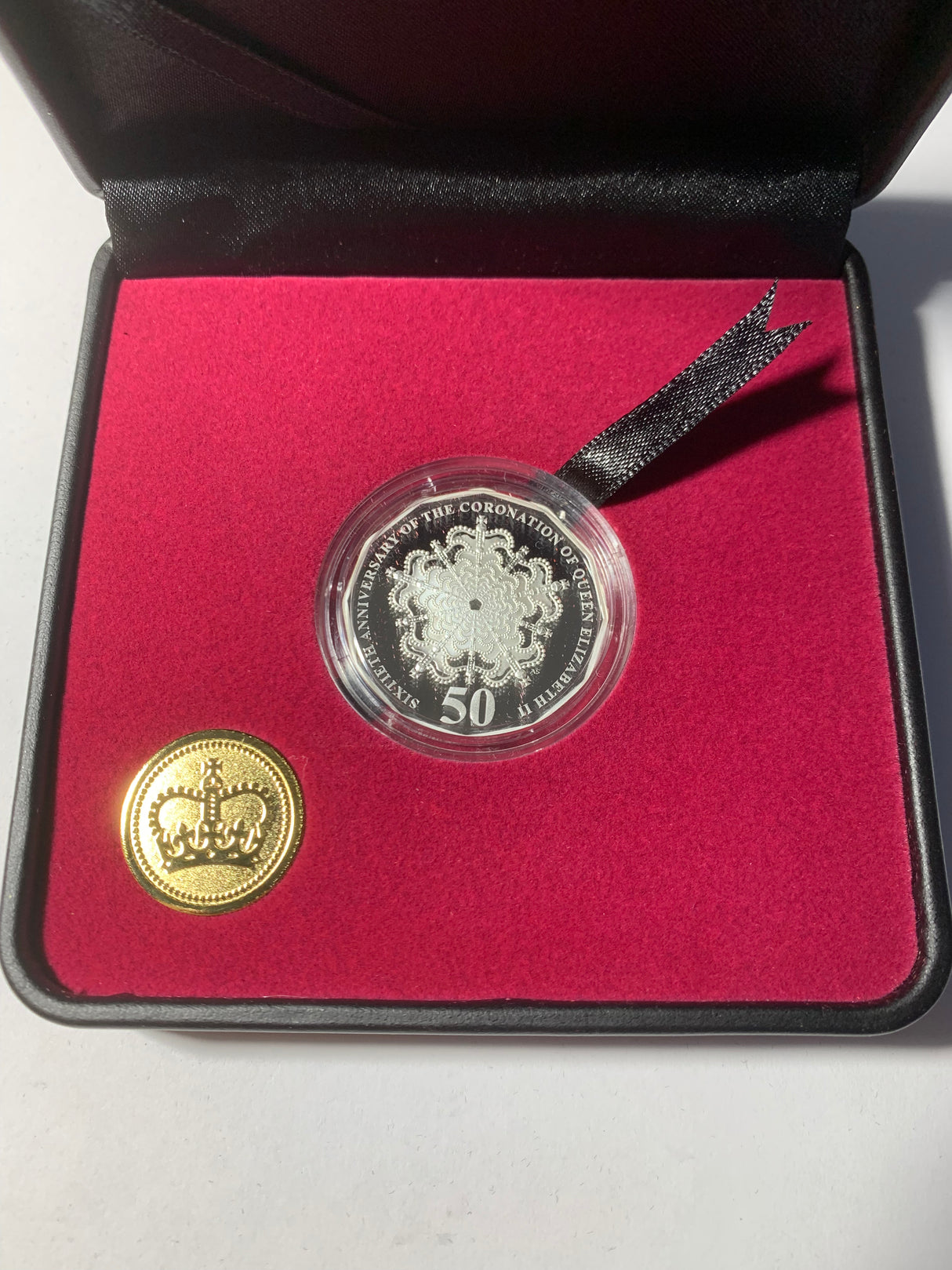2013 50c Royal Collection. 60th Anniversary of the Coronation of Queen Elizabeth II. Silver Proof Coin.