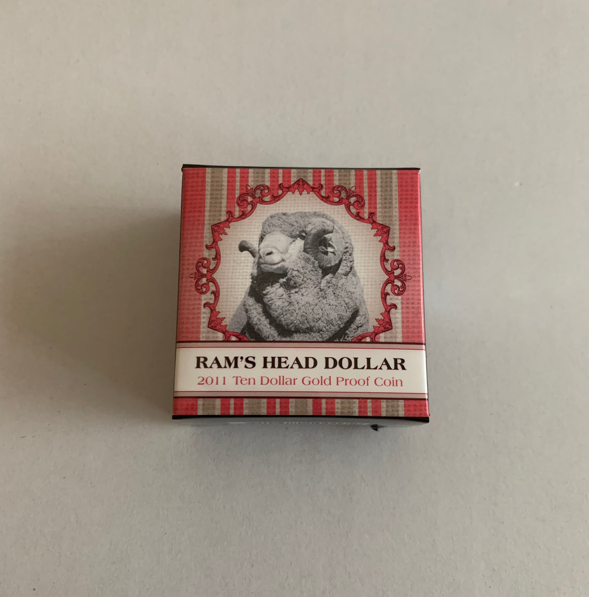 2011 $10 Ram's Head Dollar Proof Gold Coin.