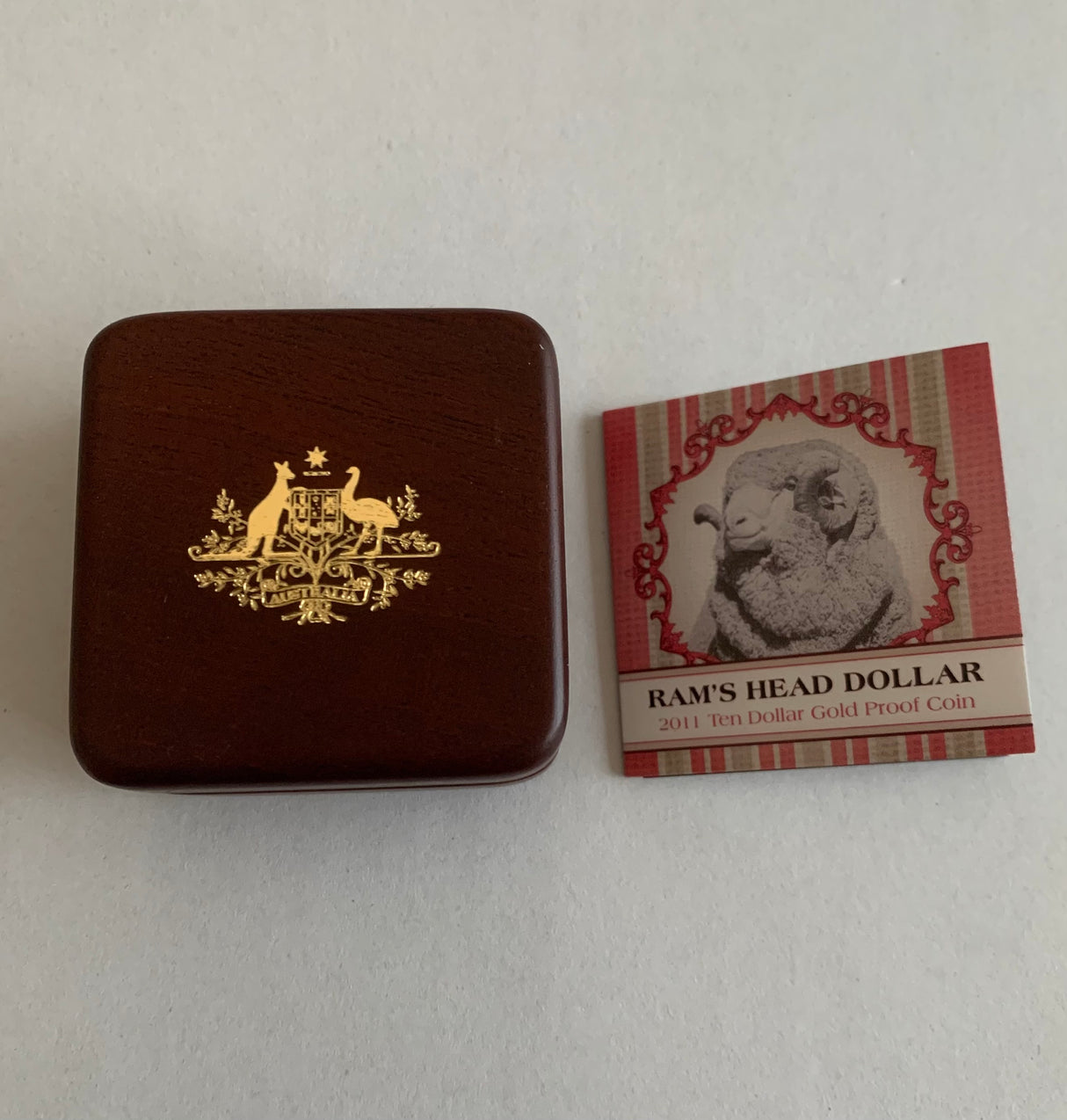 2011 $10 Ram's Head Dollar Proof Gold Coin.