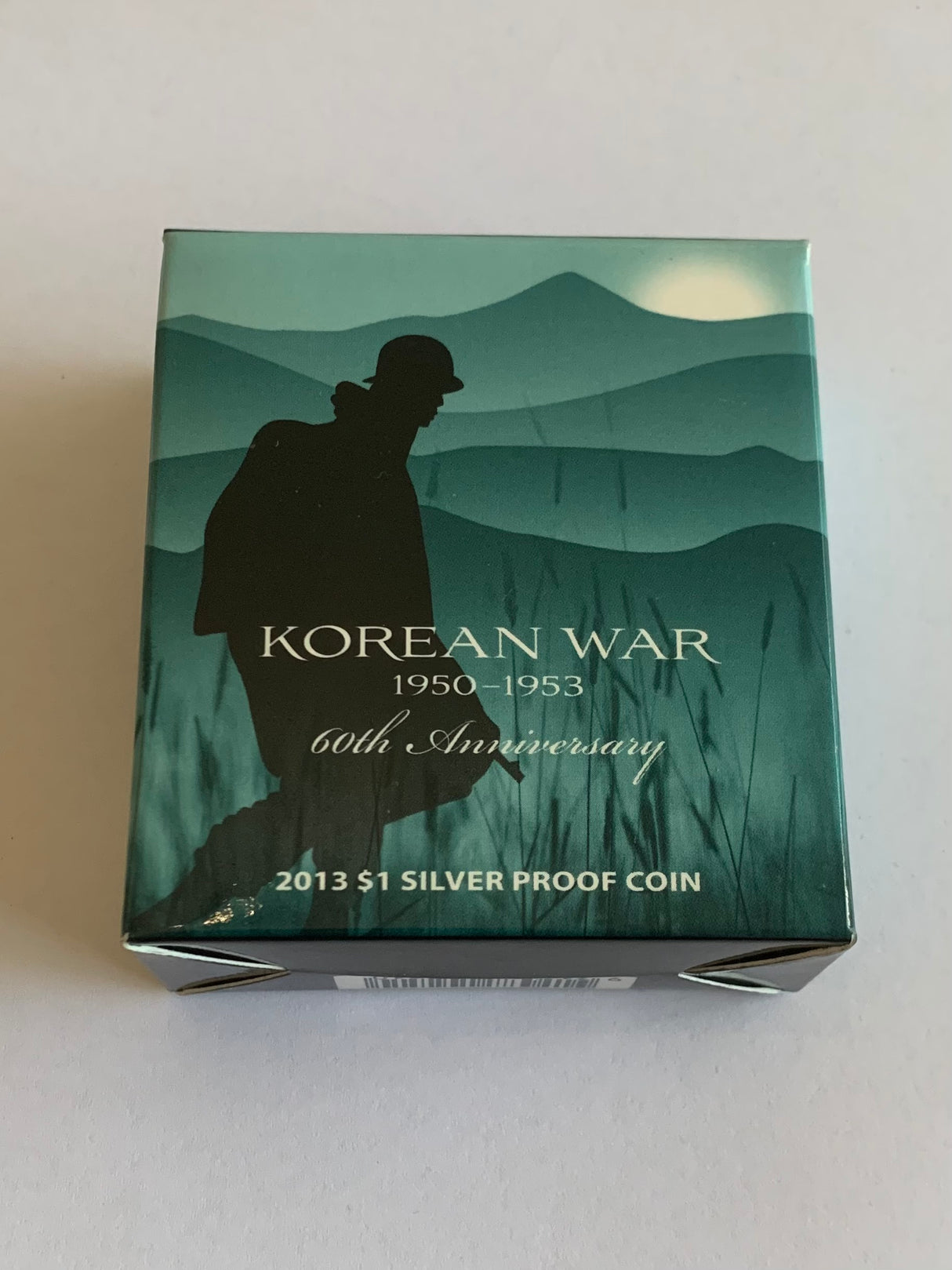 2013 $1 Silver Proof Coin. Korean War 60th Anniversary