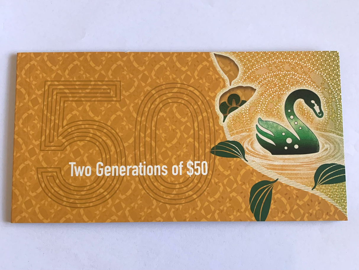Two Generations of $50 Banknotes