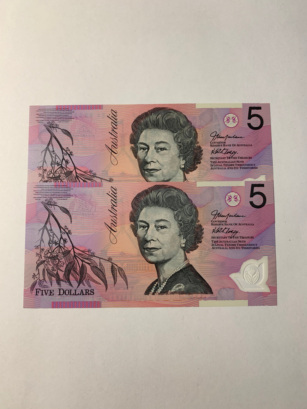 2003 $5 Last Prefix Banknote. Uncirculated. Run of 2. R220bL