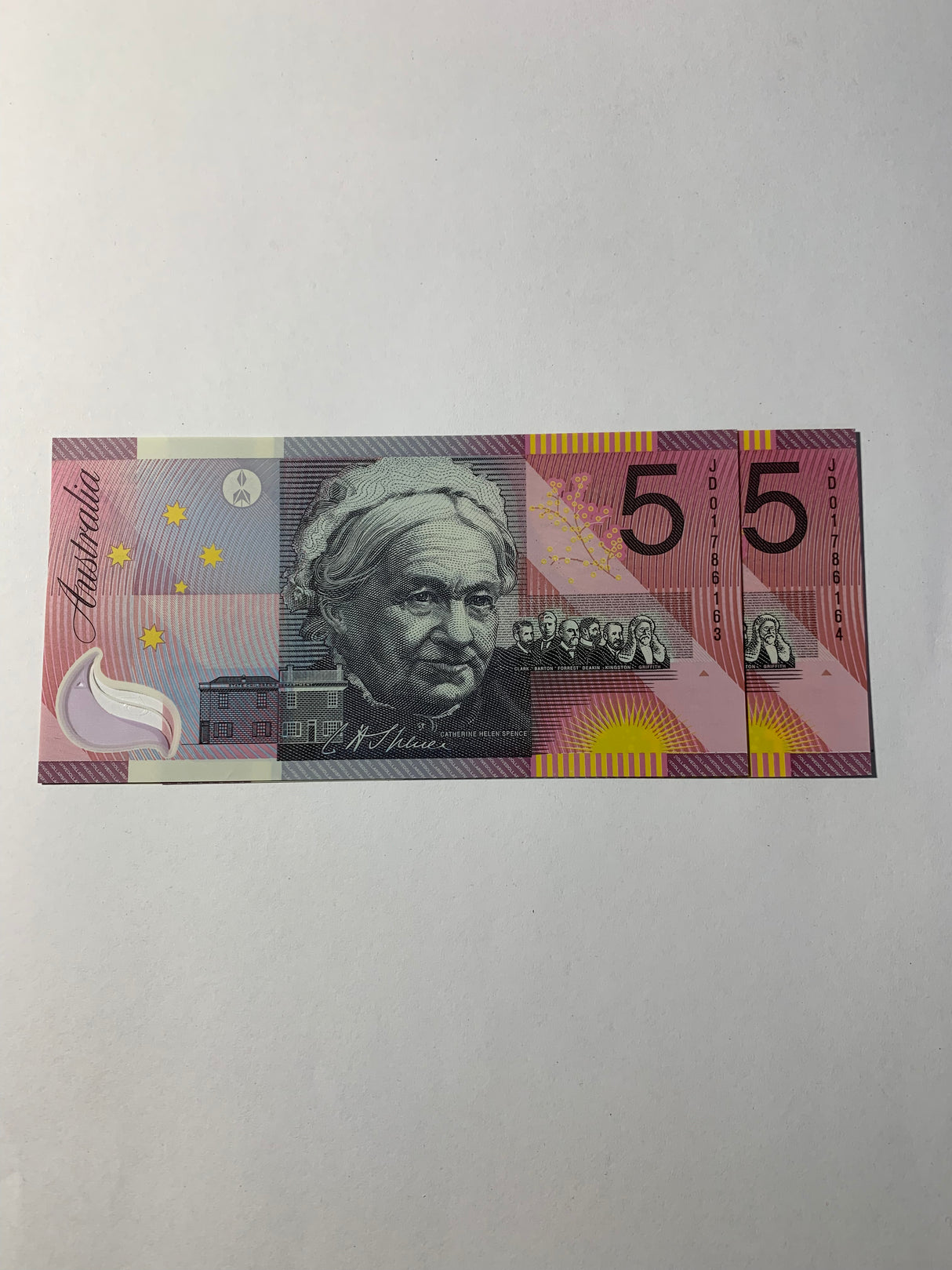 2001 $5 Last Prefix Banknote. Uncirculated. Run of 2. R219L