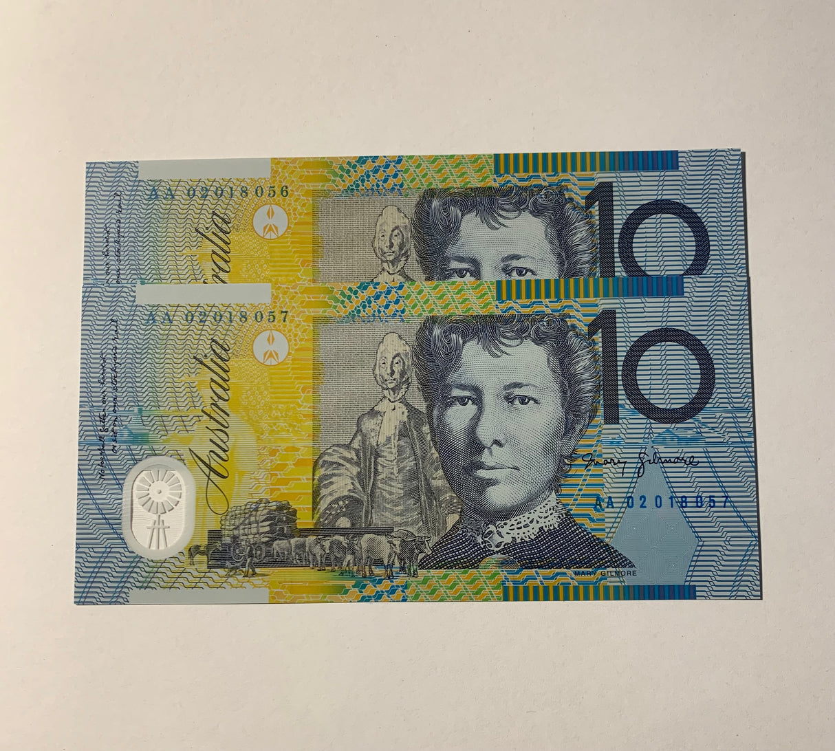 2002 $10 First Prefix Banknote. Uncirculated. Run of 2. R320aF