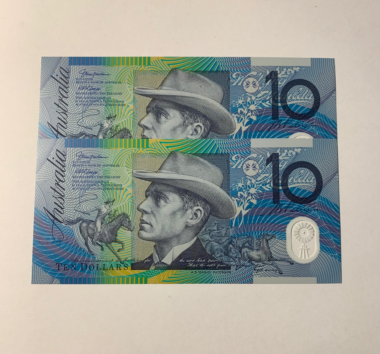 2002 $10 First Prefix Banknote. Uncirculated. Run of 2. R320aF