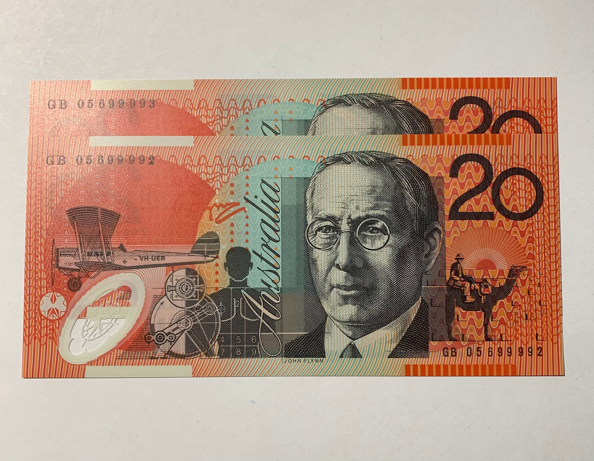 2005 $20 Last Prefix Banknote. Uncirculated. Run of 2. R420cL