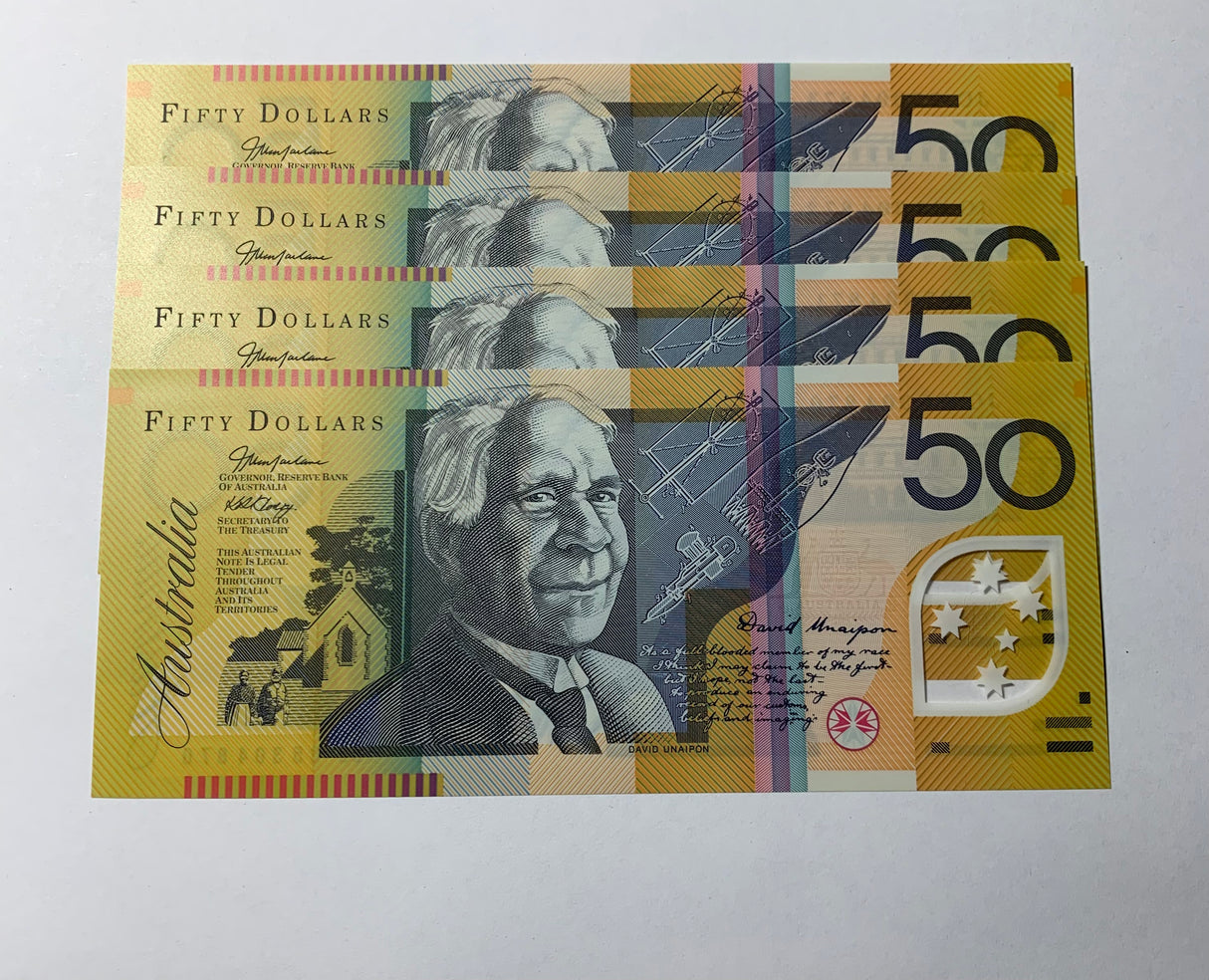 2005 $50 Last Prefix Banknote. Uncirculated. Run of 4. R520cL