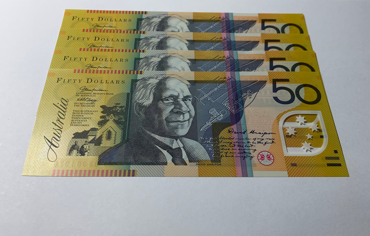 2005 $50 Last Prefix Banknote. Uncirculated. Run of 4. R520cL