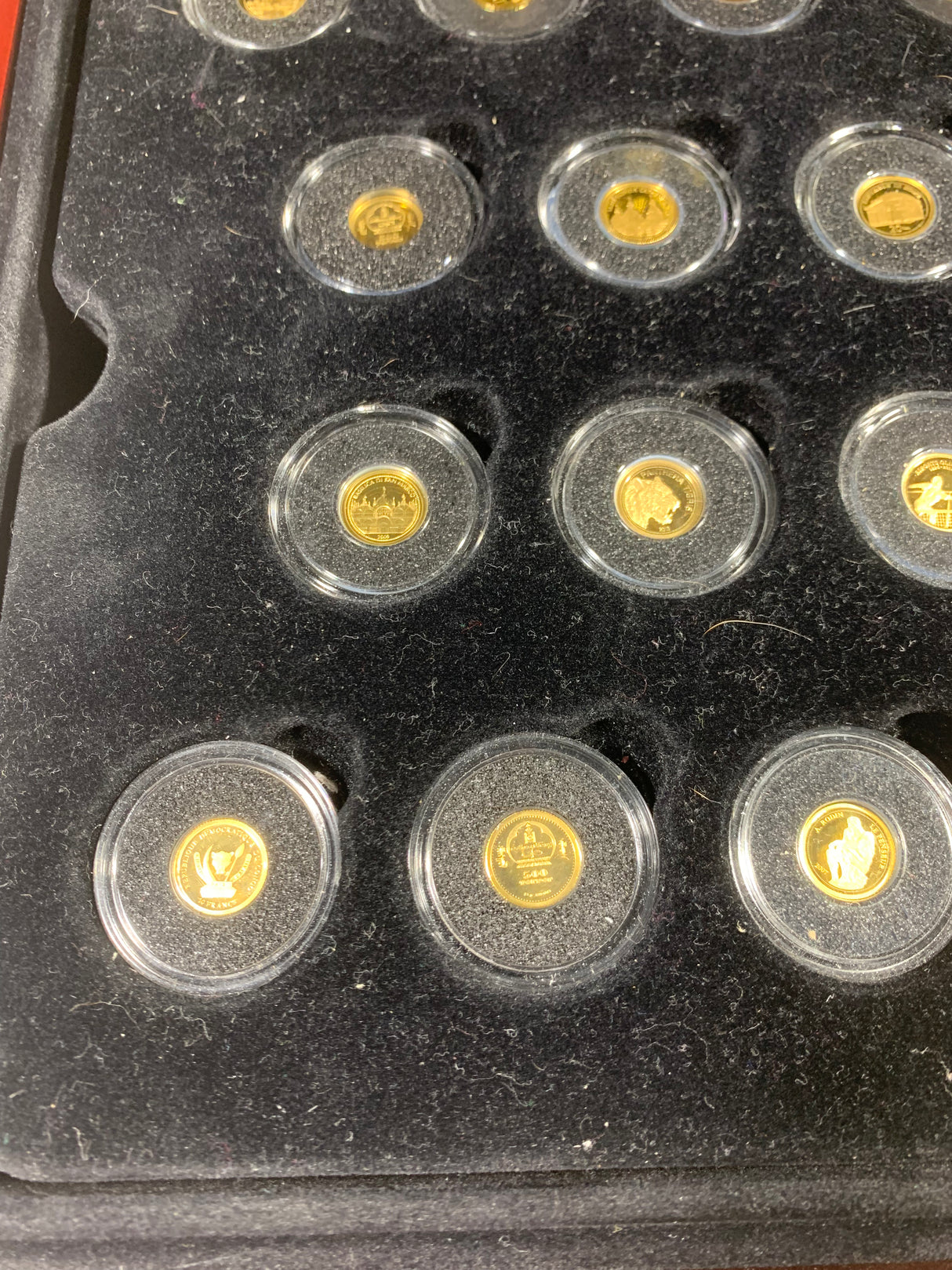 Macquarie Mint. The Smallest Gold Coins Of The World. 31 Coin Collection