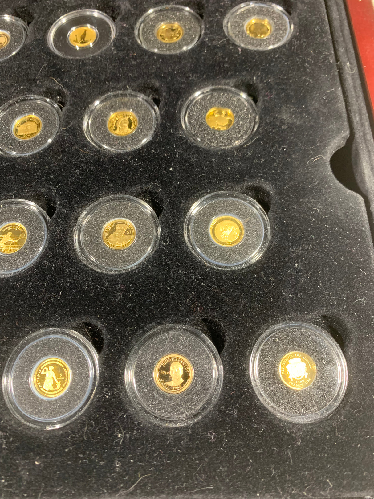Macquarie Mint. The Smallest Gold Coins Of The World. 31 Coin Collection