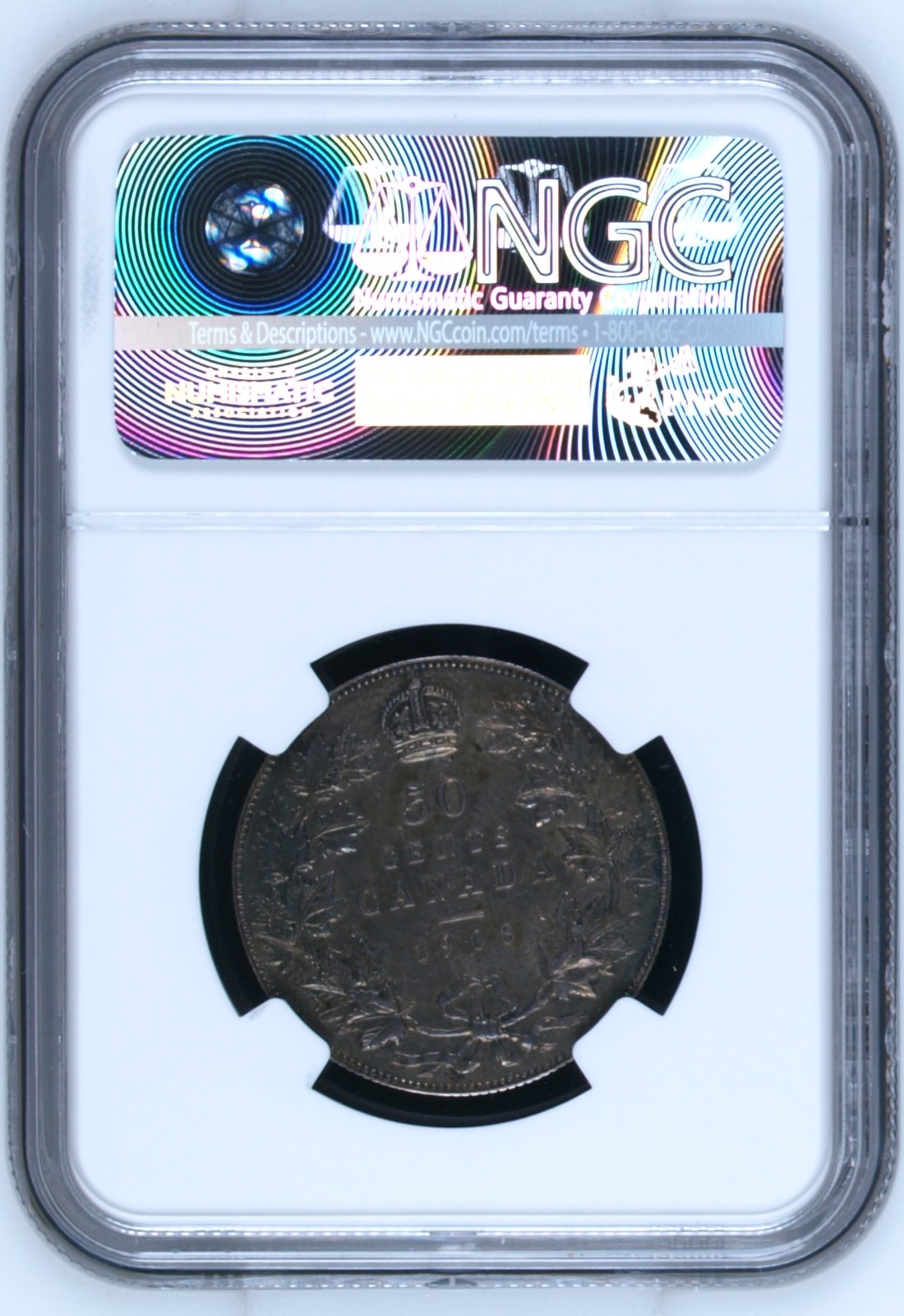 1908 Canadian Specimen 50c - NGC SP64 (Top Pop)