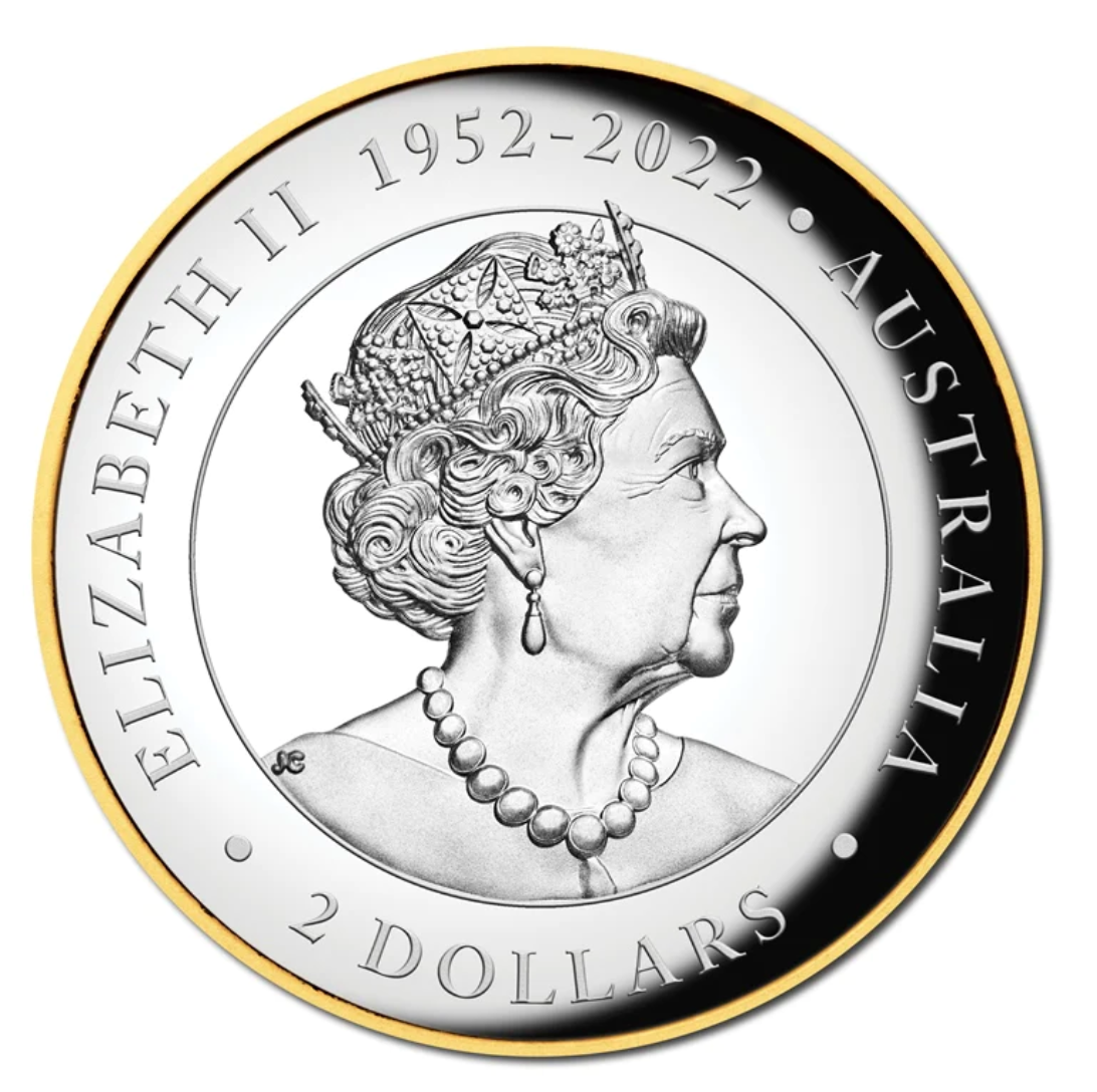 2023 Wedge-Tailed Eagle 2oz Silver Proof High Relief Gilded Coin