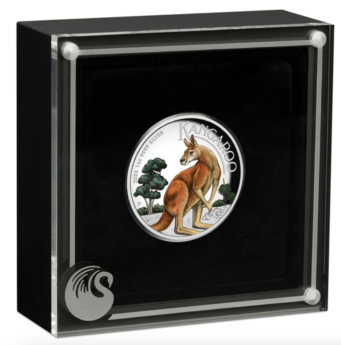 2023 Kangaroo 1oz Silver Colour High Relief Coin