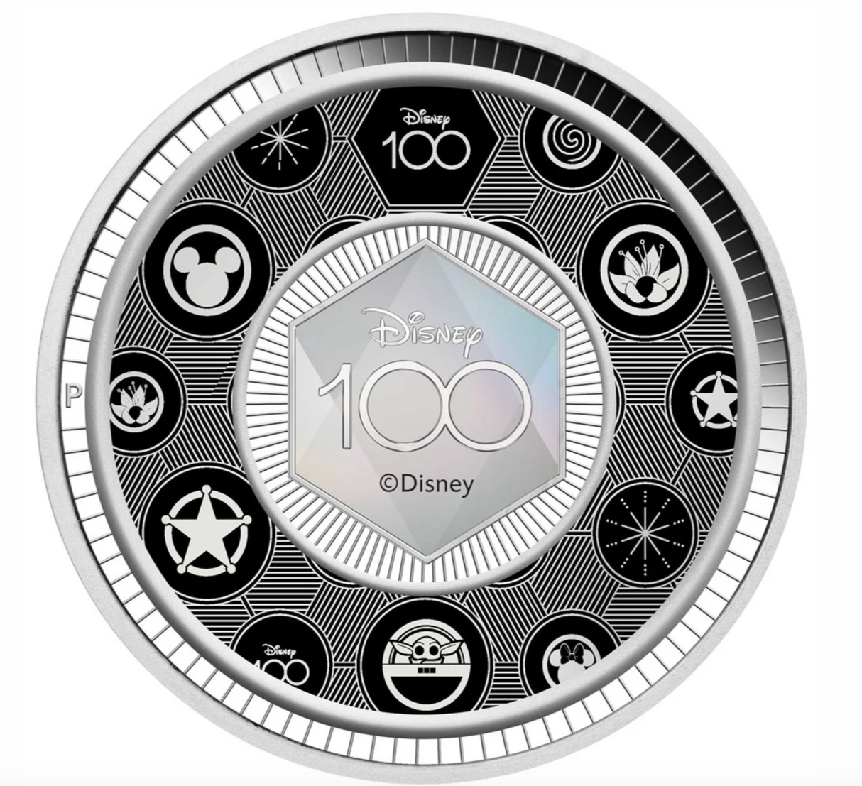 2023 Disney 100th Anniversary. 1/2oz Silver Proof Coloured Coin