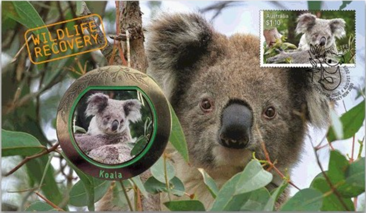 2020 Wildlife Recovery Koala. Medallion PMC.