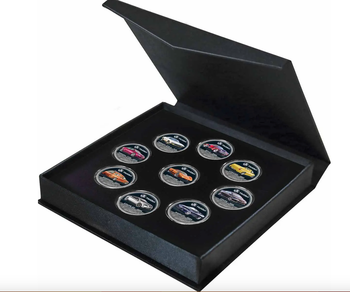 Holden Concept Silver-Plated Enamel Penny 9-Coin Collection