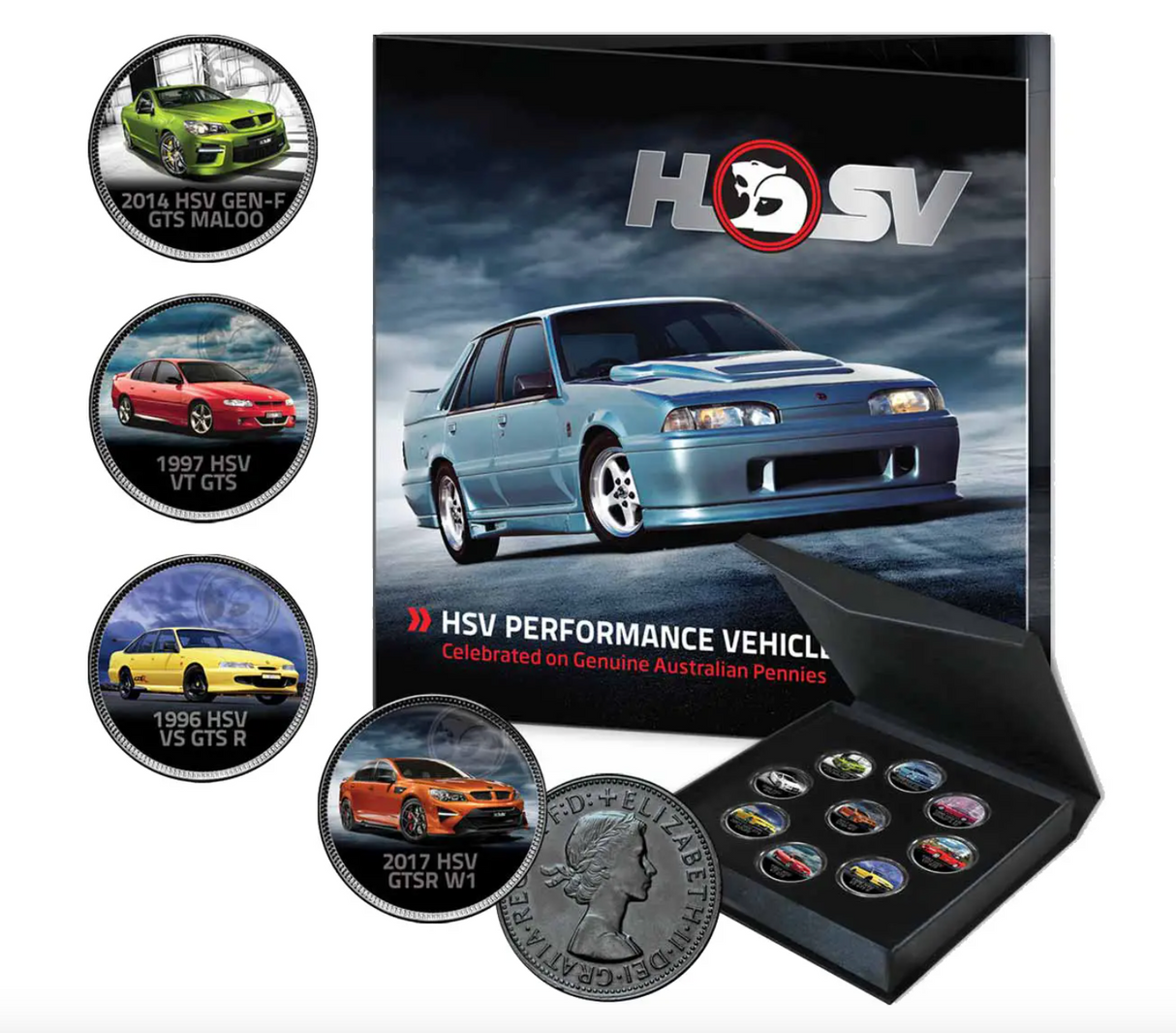 HSV Enamel Penny 9-Coin Collection