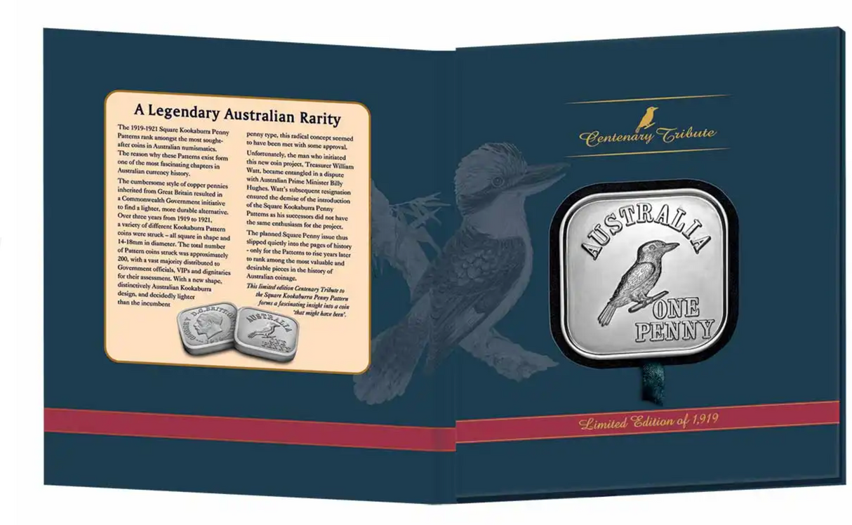 Australian Square Pattern Penny Centenary Tribute Portfolio