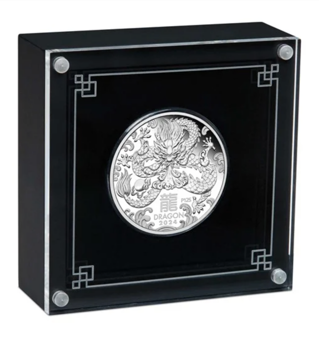 2024 $1 1oz Silver Proof Coin. Year of the Dragon