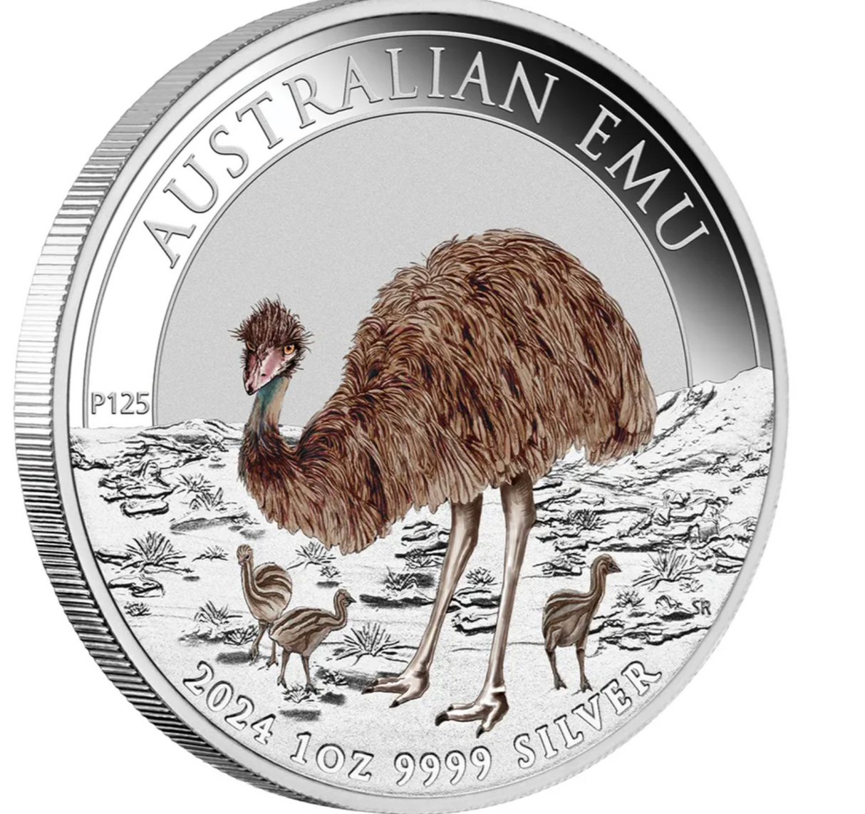 Australian Emu 2024 1oz Silver Coloured Coin