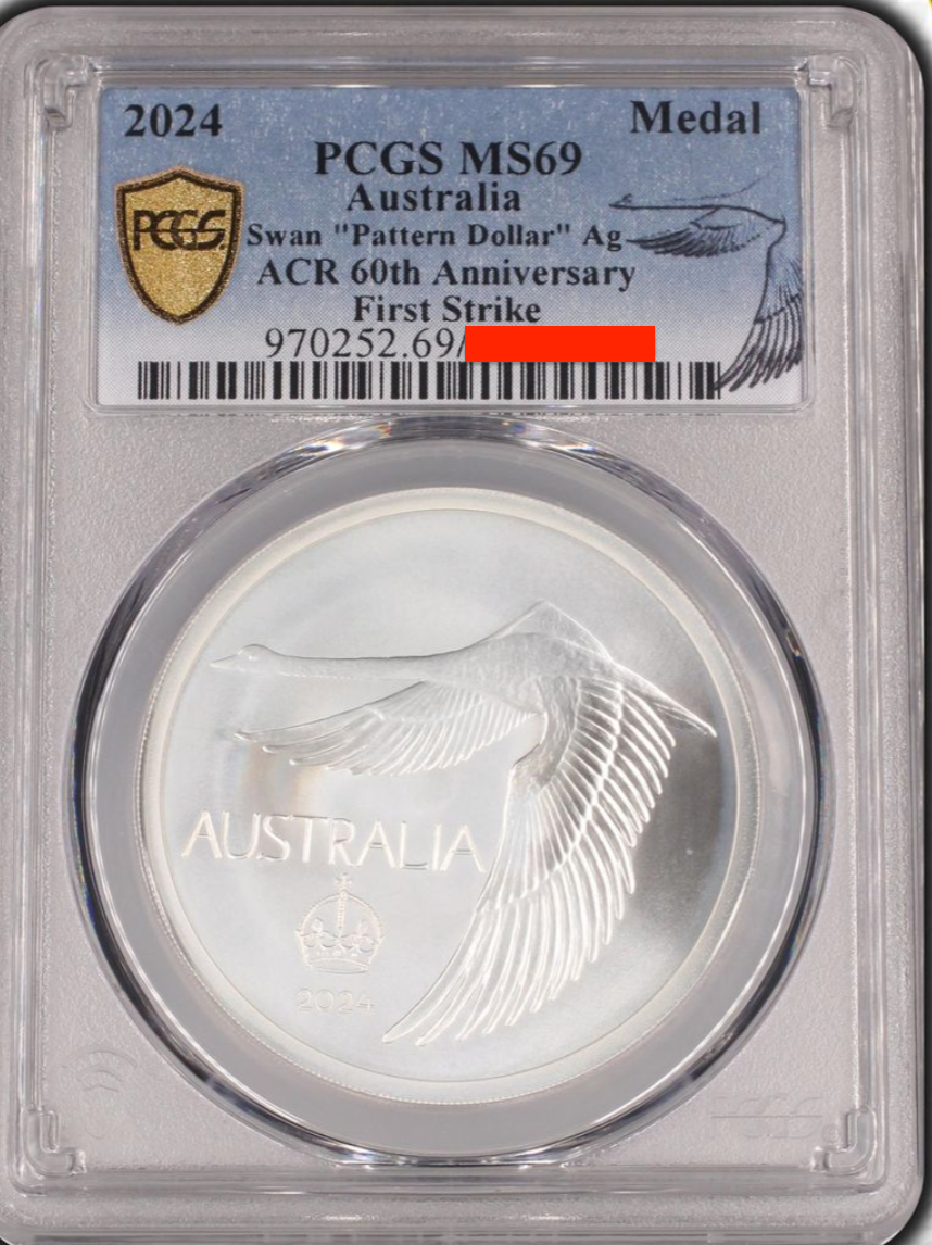 2024 Swan Silver Uncirculated PCGS MS69