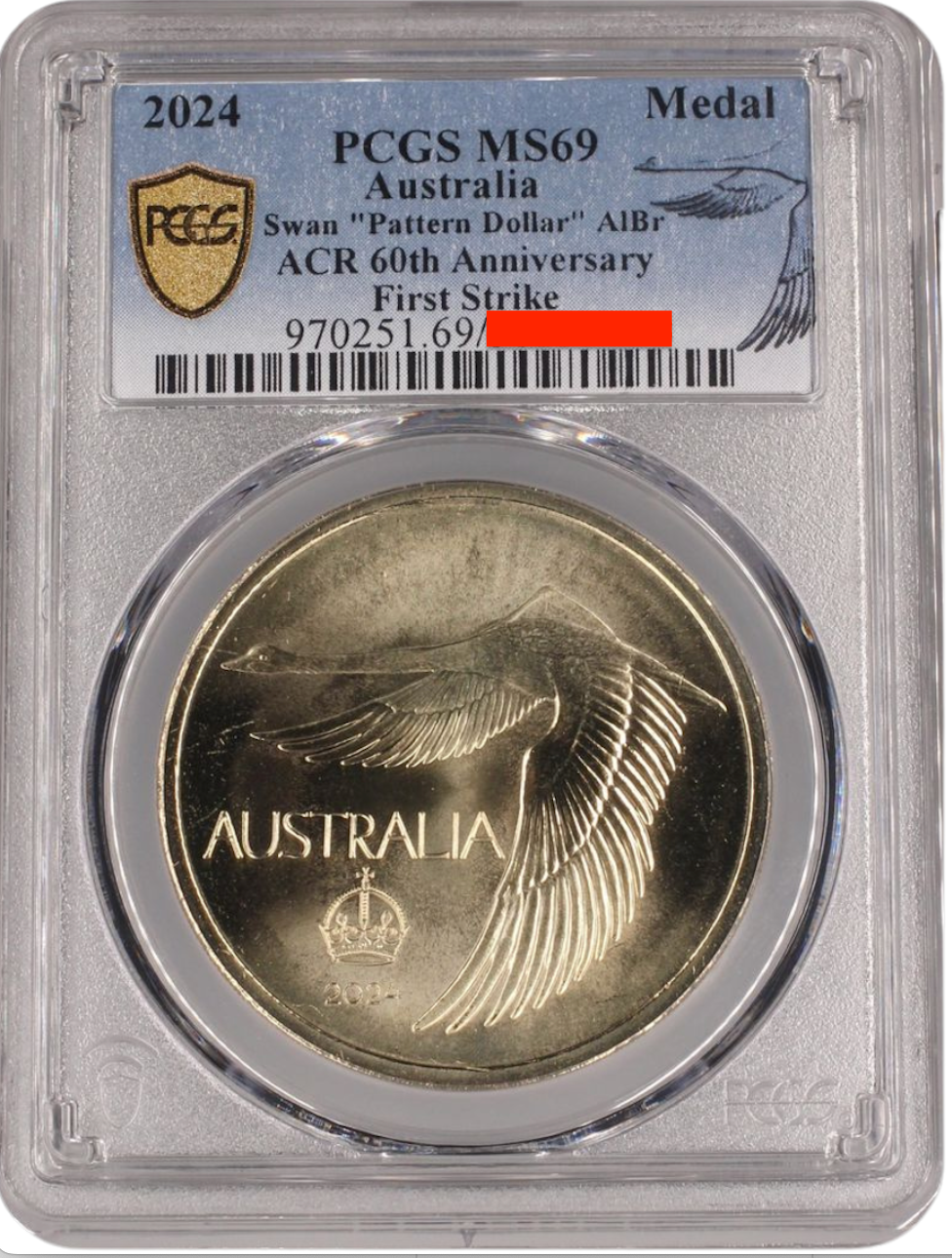 2024 Swan AlBr PCGS MS69