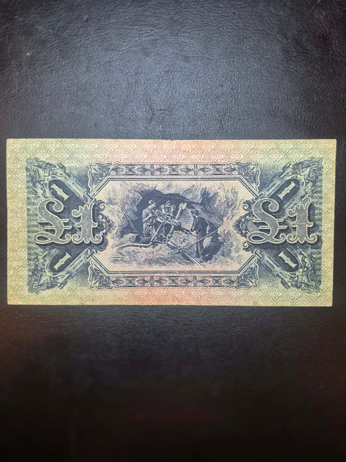 1918 Cerutty/Collins One Pound R21. Fine