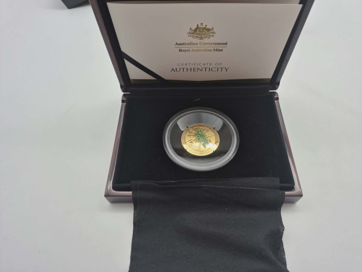2022 $100 Gold Proof Domed Coin. Beauty, Rich and Rare: Daintree Rainforest.
