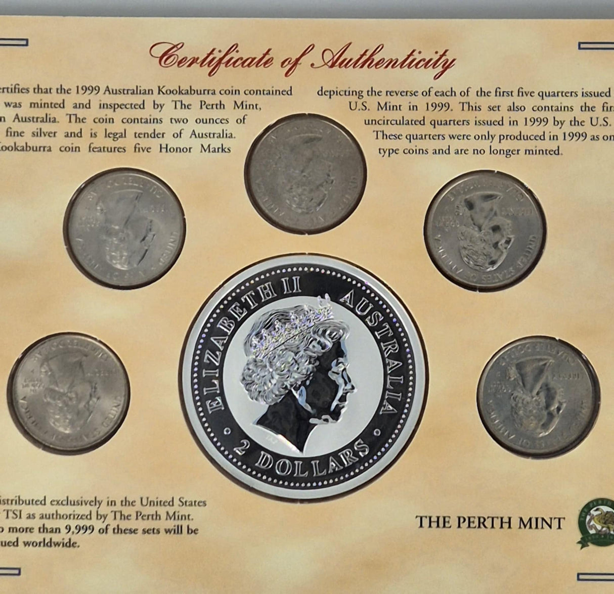 1999 Kookaburra First Five States Honour Mark Collection