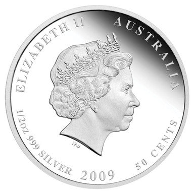 2009 Australian Sea Life Lionfish 1/2oz Silver Coloured Proof Coin
