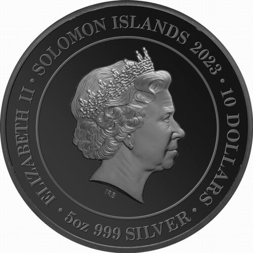 2023 $10 Solomon Islands 5oz Silver Proof Coin - Year of the Rabbit Black Proof