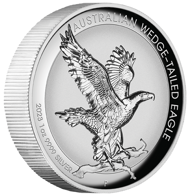 2023 Australian Wedge-tailed Eagle 1oz Silver Incused Coin