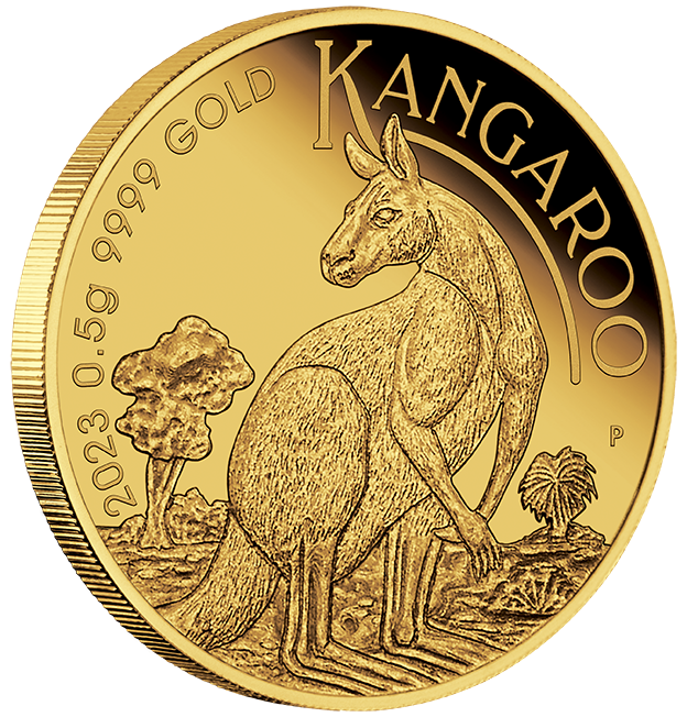 2023 $2 Mini Roo 2023 Gold Coin in Card